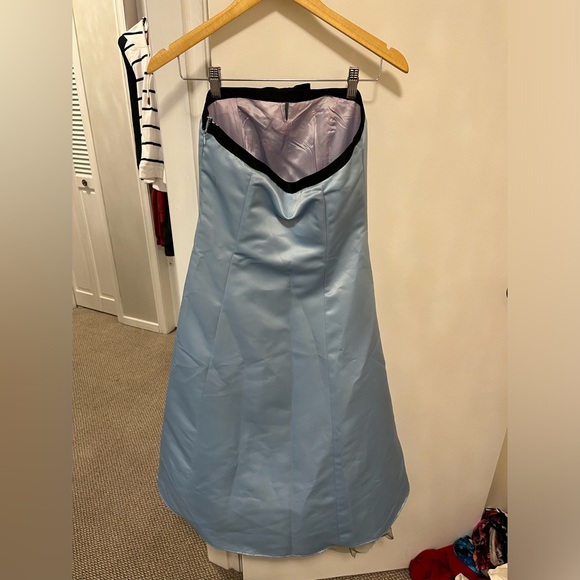 Fiesta powder blue strapless prom dress size small - Picture 2 of 6